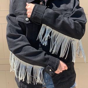 Rhinestone Fringe Jacket